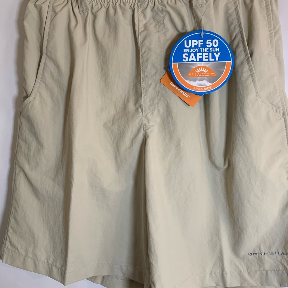 Columbia Men’s Sm Backcast III Water Short UPF 50 Men’s Beige Water Shorts/ Swim